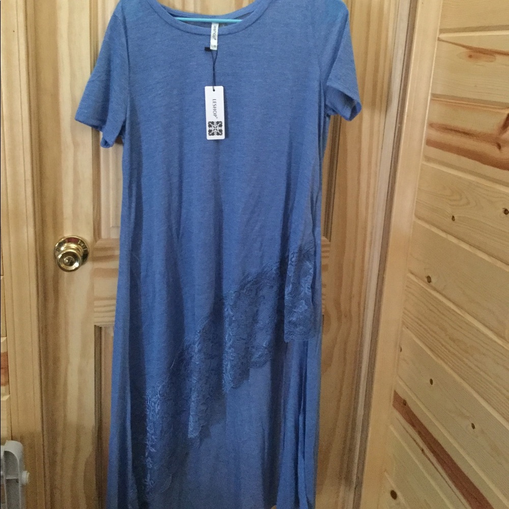 New with tags high low top with lace